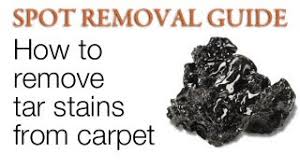 how to remove tar from carpet spot