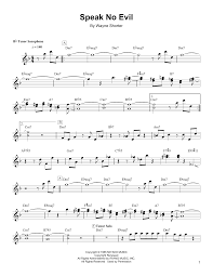 Speak No Evil By Wayne Shorter Real Book Melody Chords Bb Instruments Digital Sheet Music