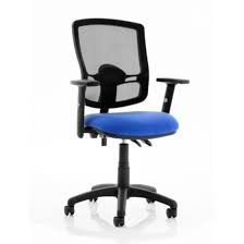 eclipse blue deluxe office chair with