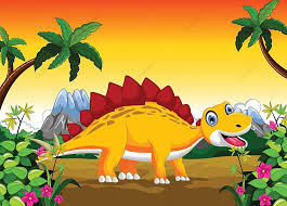 funny dinosaur cartoon raptor fossil
