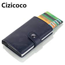 Maybe you would like to learn more about one of these? Cizicoco Men Antitheft Metal Card Holder Fashion Rfid Aluminium Credit Card Holder Crazy Horse Pu Leather Travel Card Wallet Buy At The Price Of 7 92 In Aliexpress Com Imall Com