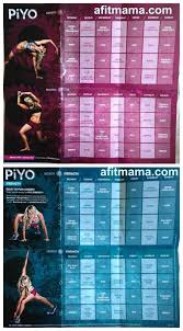 piyo workout schedule and calendar