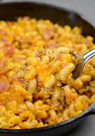 easy bacon cheeseburger mac one pan