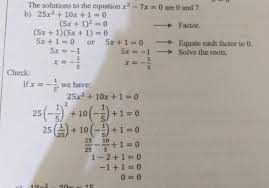 Solve The Following Quadratic Equation