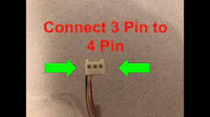 3 pin cpu fan to a 4 pin connector