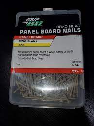 grip fast panel board nails brad head 1