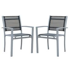 outsunny set of 2 outdoor chairs square