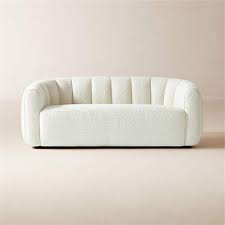 White Boucle Loveseat Reviews