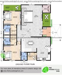 58 ft 2 bhk house design in 2900 sq ft