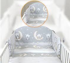 Teddy Pattern Baby Bedding Set Fit Cot