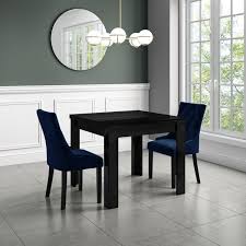 Shop target for dining chairs & benches you will love at great low prices. Kaylee Navy Blue Velvet Dining Chairs Set Of 2 Furniture123