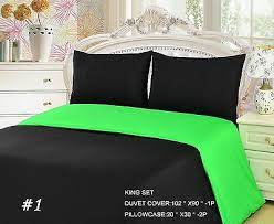 black duvet cover and pillowcases set
