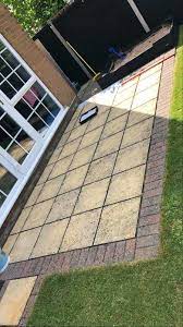 how to paint your garden slabs this