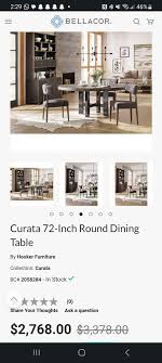Curata 72 Round Table With 8