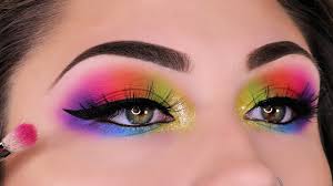 neon eye makeup tutorial
