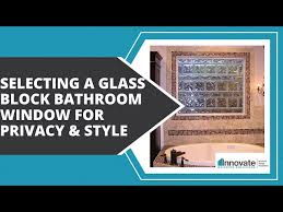 Selecting A Glass Block Bathroom Window