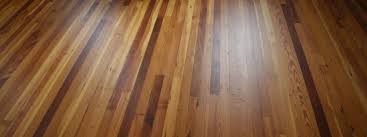 reclaimed heart pine floor