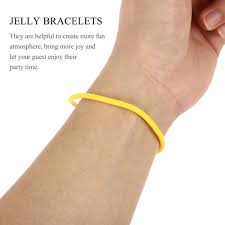 10 pcs rainbow jelly bracelets diva