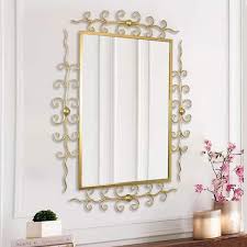 Gold Wall Mirror Rectangle Wall Mirror