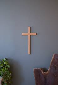 Large Wood Wall Cross Made From White