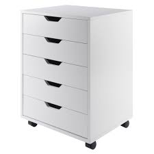 winsome wood halifax white 5 drawer