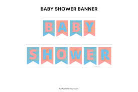 baby shower banner free printable