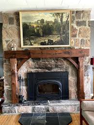 Distinctive Rustic Fireplace Mantel