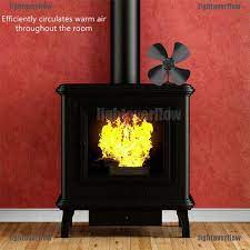 You can use it outdoors too. Large Airflow 4 Blade Heat Powered Gas Wood Log Burner Fireplace Stove Fan Blade Other Fireplaces Stoves Home Garden Worldenergy Ae