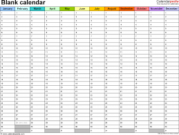 Free Blank Spreadsheets To Print Excel Calendar Templates