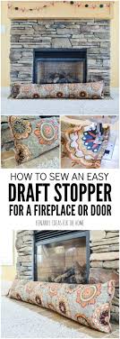 fireplace draft stopper an easy diy