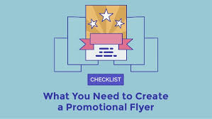 Checklist What You Need To Create A Promotional Flyer