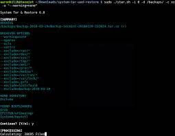 a versatile system backup script for linux