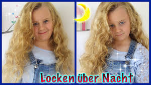 Locken Uber Nacht Ohne Hitze Oder Wickler Tutorial Madchenfrisur Youtube