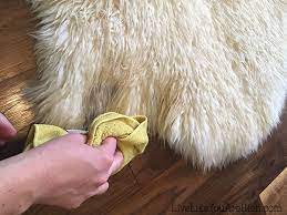 cleaning a genuine sheepskin rug