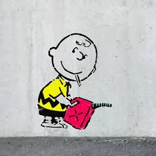 Banksy Charlie Brown Graffiti Wall Art