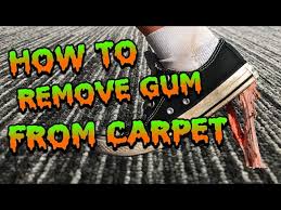 remove gum from carpet guaranteed