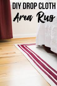 diy area rug from a canvas drop cloth