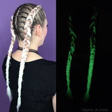 Giant french braids with extension. Glow In The Dark Braid Extensions Game Of Braids
