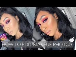how i edit my makeup insram photos