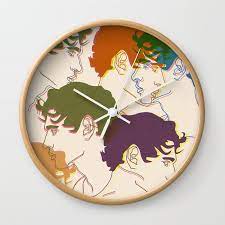 Colored Men Wall Clock By Severniy