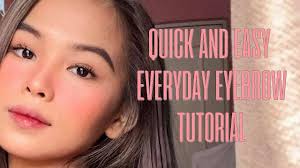 quick easy everyday eyebrow tutorial