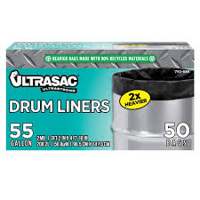 ultrasac 55 gal drum liner trash bags