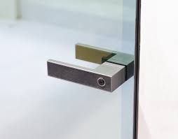 Matt Black Slim Frame Glass Door Handle