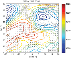 Regional Chart Of The Mean Sea Level Pressure Hpa During