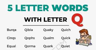 5 letter words with q what are they