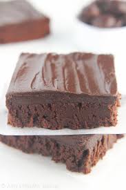 fudgy dark chocolate frosted brownies
