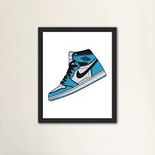Buy Jordan 1 Sneaker Drawing Printable