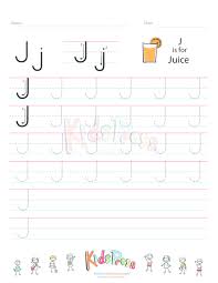 handwriting worksheet letter j