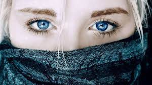 Scarf and Blue Eyes