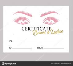 certificate eyelash makers eyebrow